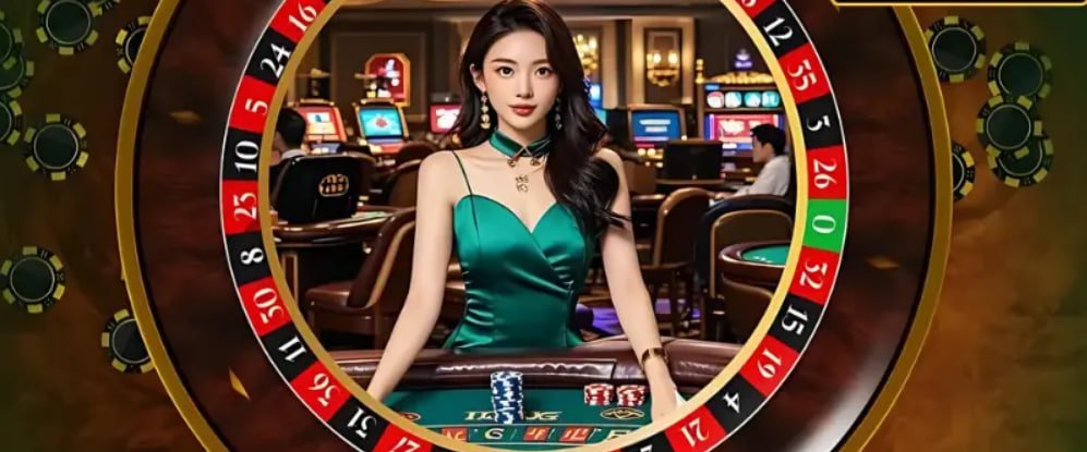 Live dealer blackjack table with professional croupier